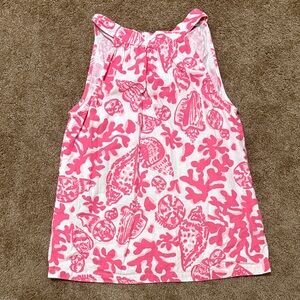 Charlie Paige Pink Seashell Kids Tank Top
